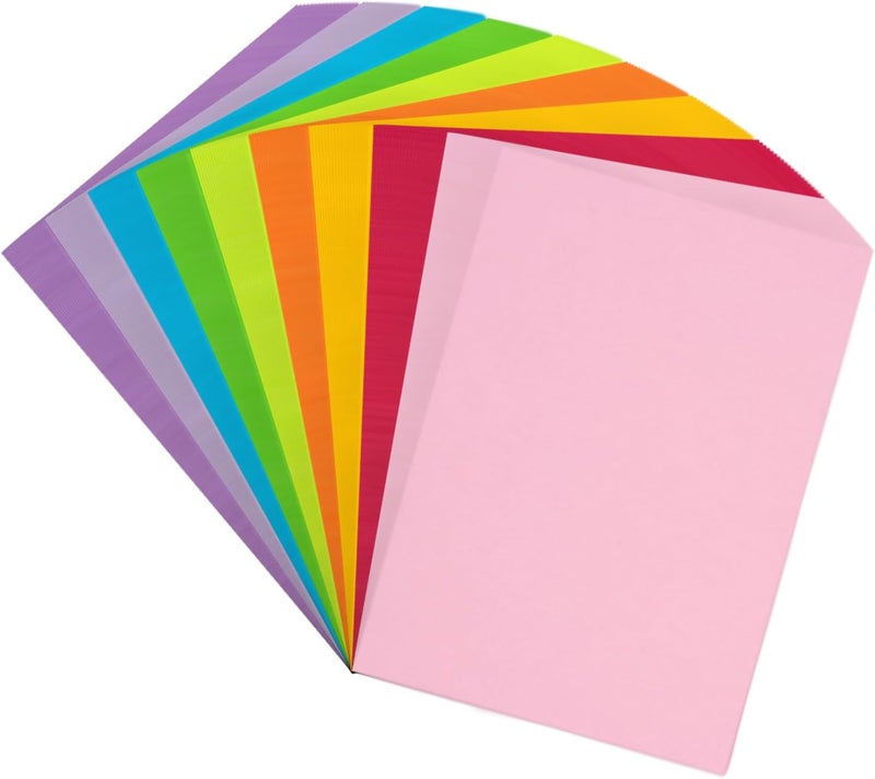 Magecubiku Colored Copy&Print Paper 8.5X11 Inches,180 Sheets 9 Colors Rainbow A4 Printer Paper 20 lb/90GSM Colored Origami Paper for Cutting DIY Kids Art Craft - Image 1